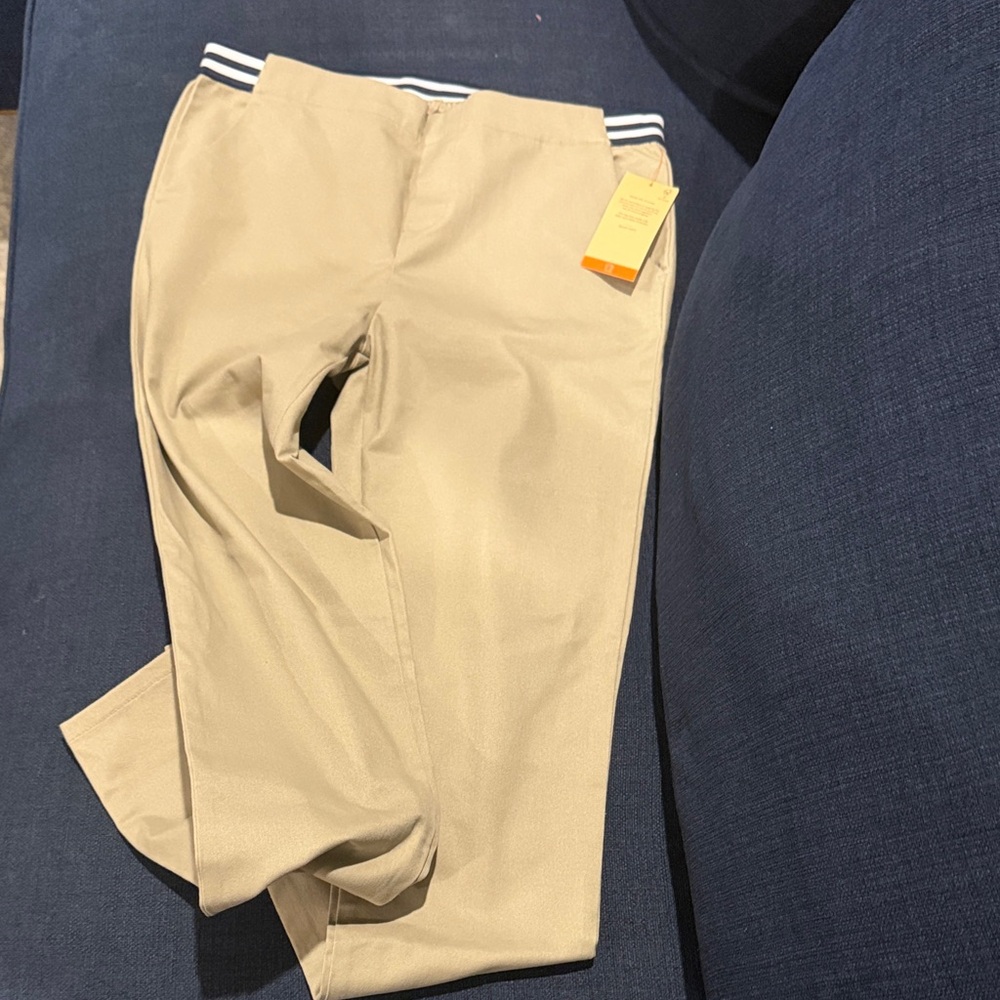 Girls khaki uniform pants